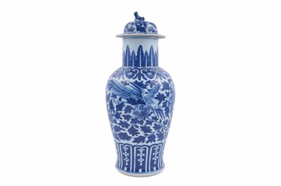 Lot 335 - A Chinese blue and white baluster vase