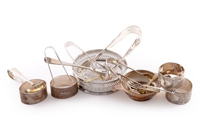 Lot 202 - A selection of silver and other flatware