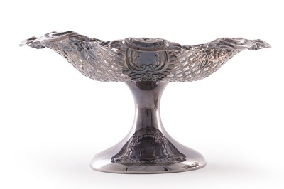 Lot 217 - A Victorian silver pedestal fruit bowl
