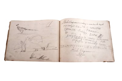 Lot 234 - A childhood sketchbook belonging to Abel Chapman
