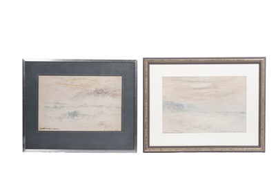 Lot 345 - Victor Noble Rainbird - Two seascapes | watercolours