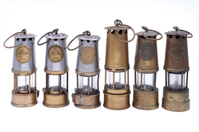 Lot 255 - Six ‘Eccles Protector’ type lamps