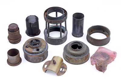 Lot 223 - A selection of lamp parts