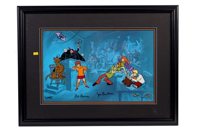Lot 6 - Warner Bros. Scooby Doo limited edition cel, signed by William Hanna and Joseph Barbera