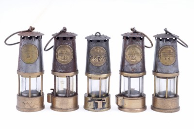 Lot 200 - Five Protector Lamp & Lighting Co Ltd ‘Eccles Type SL’ lamps