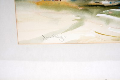 Lot 378 - James Harrigan - Market | watercolour