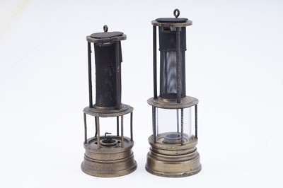 Lot 153 - Two part ‘Clanny’ type lamps