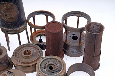 Lot 217 - A selection of lamp parts