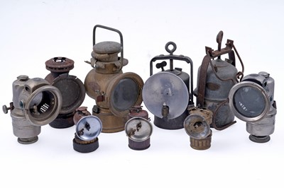 Lot 236 - A large collection of various carbide lamps
