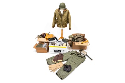 Lot 259 - A collection of military and reproduction uniforms and equipment