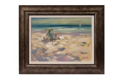 Lot 380 - Jeremy Taylor - The Deckchair | oil