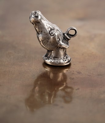 Lot 32 - A 19th Century novelty fob seal modelled as a horse's head
