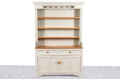 Lot 104 - A modern, white-painted pine dresser