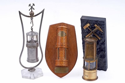 Lot 225 - A selection of model and presentation miners’ lamps