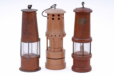 Lot 225 - A selection of model and presentation miners’ lamps