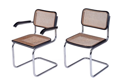 Lot 11 - Marcel Breuer: a pair of mid-20th Century ‘Cesca’ style cantilever chairs