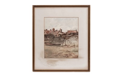 Lot 327 - George Edward Horton - Fishing village | watercolour