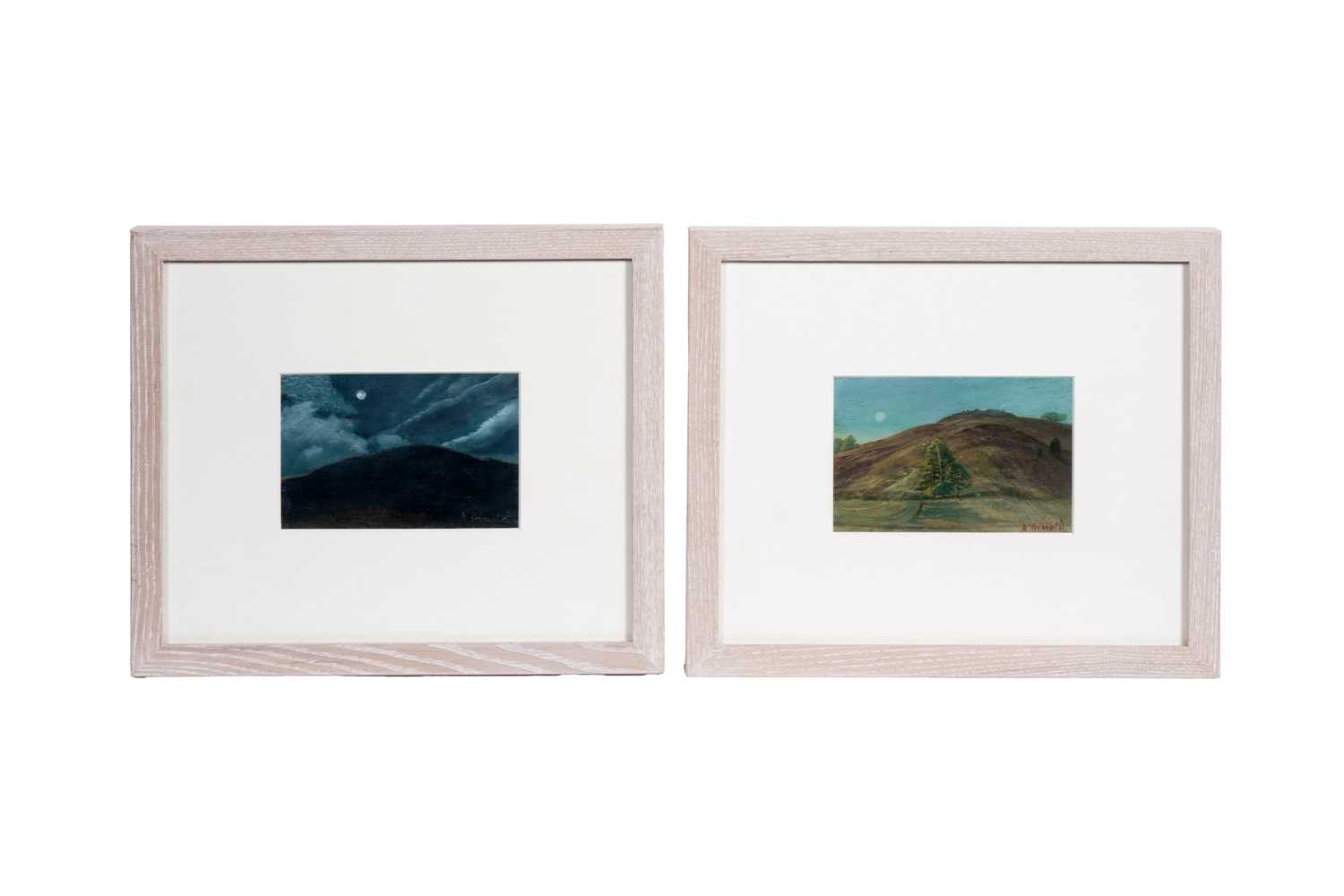 Lot 362 - Ann Arnold - Early Morning and Night, Caer Caradoc, Chapel Lawn | oils