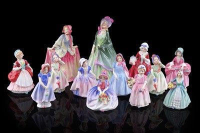Lot 235 - A collection of Royal Doulton porcelain ‘Maiden’ figures