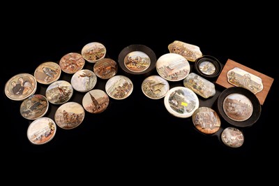 Lot 226 - A collection of twenty-three 19th Century printed pot lids