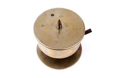 Lot 265 - A German First World War trench art table bell