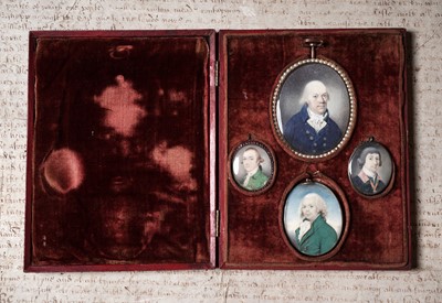 Lot 264 - A collection of portrait miniatures