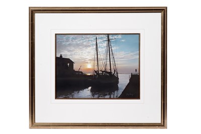 Lot 361 - Christine Slade - Locking Out with the Rising Sun | pastel