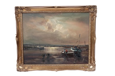 Lot 337 - Jack Cox - Brancaster from Harbour | oil
