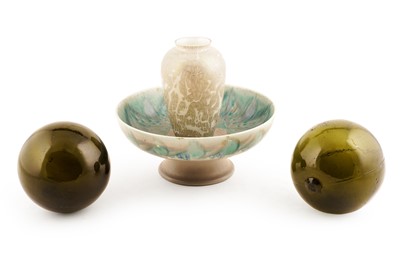Lot 269 - A Royal Lancastrian footed bowl; and other items