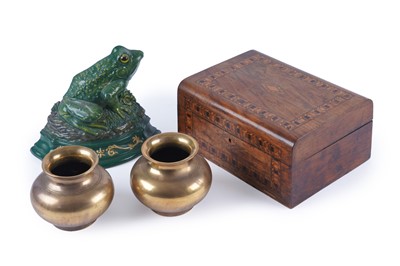 Lot 189 - A pair of brass water pots; and other items