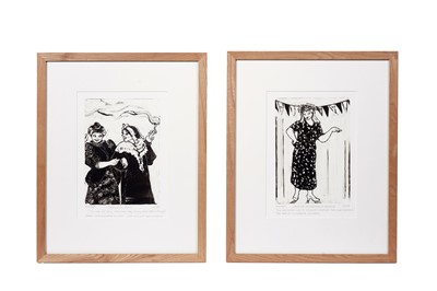 Lot 409 - Judy Scott - Chase me up Farndale Avenue & Charley's Aunt | monotypes