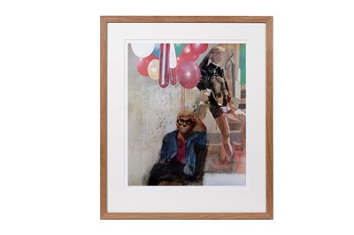 Lot 140 - Peter Blake - David Hockney in a Hollywood/Spanish Interior | offset lithograph