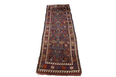 Lot 129 - A late 19th Century hand-knotted and naturally dyed Kurdish Sauj Bulagh runner