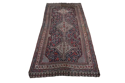 Lot 131 - A late 19th or early 20th Century hand-woven natural dyed Khameseh rug