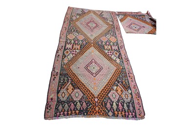 Lot 140 - A Turkish Kilim; and an Anatolian Kilim fragment
