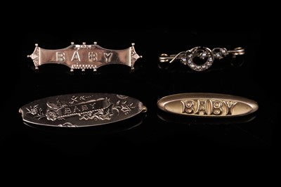 Lot 11 - Victorian and later "Baby" bar brooches