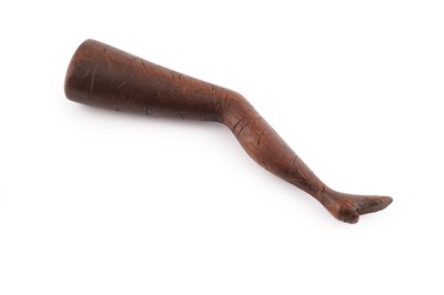 Lot 186 - A 19th Century treen knitting sheath