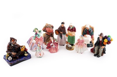 Lot 230 - Ten Royal Doulton ceramic figures