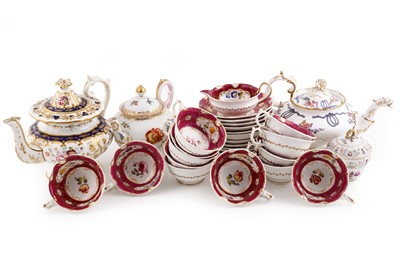 Lot 256 - A selection of 19th Century and later tea wares