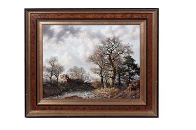 Lot 245 - Daniel Van Der Putten - End of Winter, Little Wolford | oil