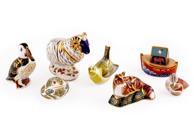 Lot 242 - Royal Crown Derby paperweights