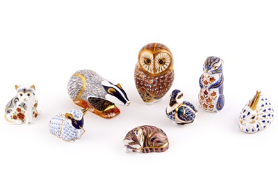 Lot 243 - Royal Crown Derby paperweights