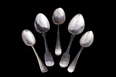 Lot 196 - Georgian and Victorian silver table spoons