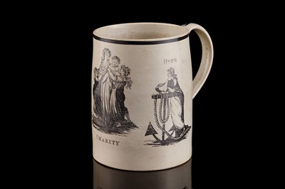 Lot 387 - A pearlware mug