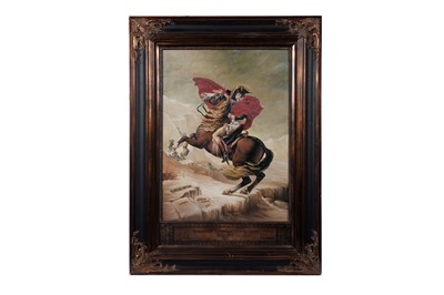 Lot 351 - G. Dieudonne After Jacques Louis David - Napoleon Crossing the Alps | oil