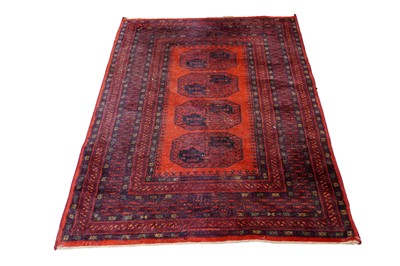 Lot 127 - A 20th Century hand-knotted Afghan rug