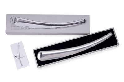Lot 72 - Karim Rashid for Menu: a Modernist polished stainless steel champagne sabre