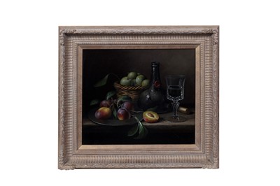 Lot 296 - Brian Davies - The Fruit Feast | oil