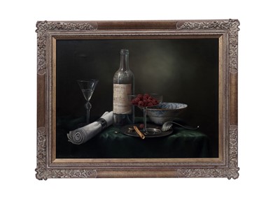 Lot 298 - Brian Davies - After Dinner | oil