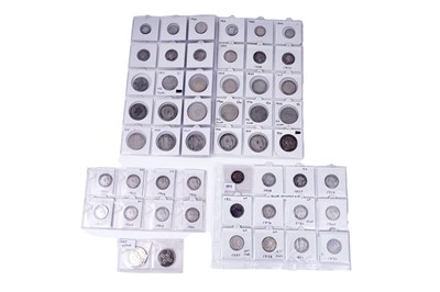 Lot 104 - A good selection of Queen Victoria and later silver coinage